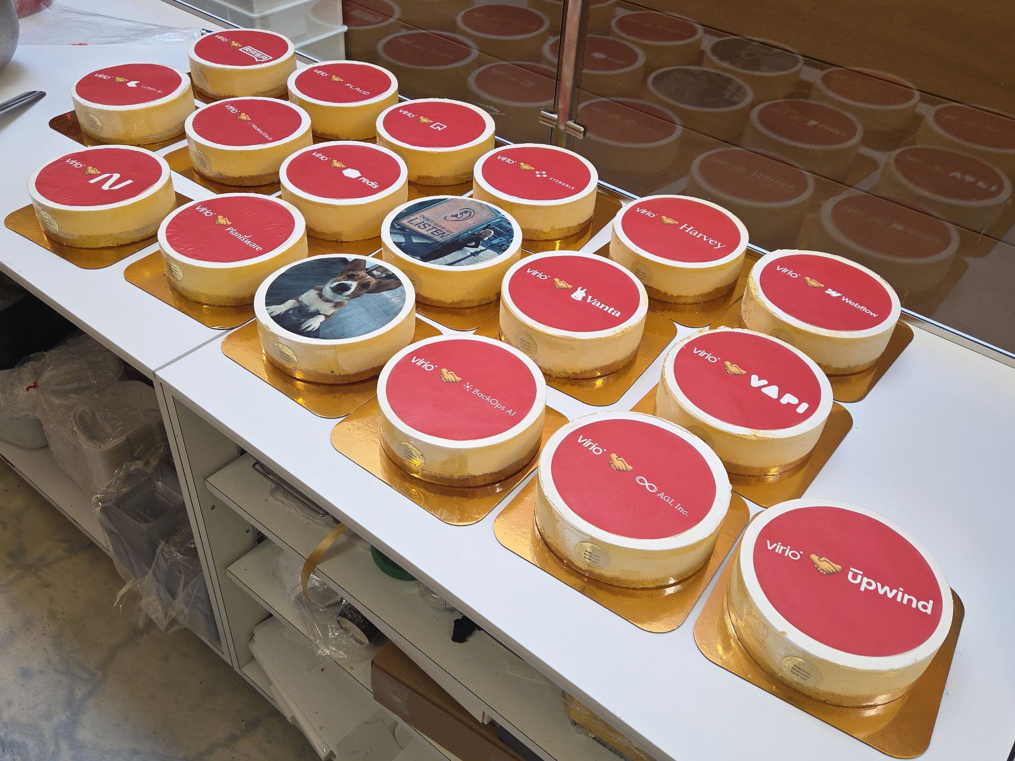 A tray of virio cakes